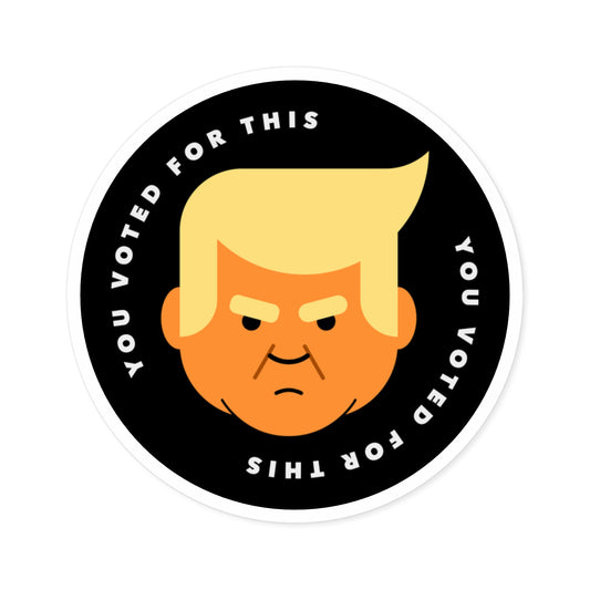 You Voted For This - Single Vinyl Stickers