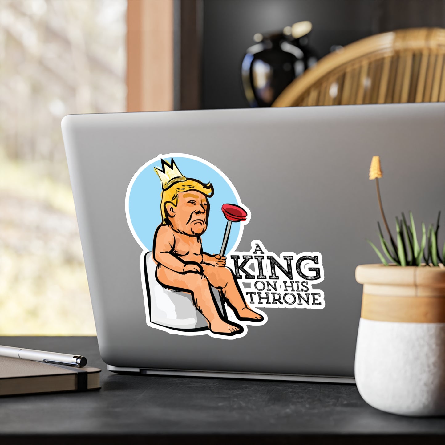 King on His Throne - Vinyl Sticker