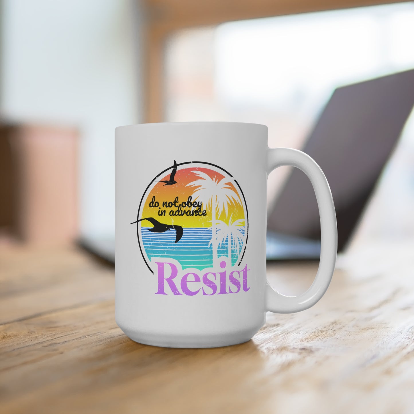 Resist Coffee Mug - White