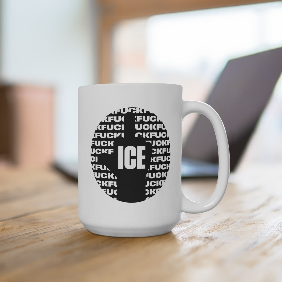 f*ck ICE 2 - white coffee mug (15oz)
