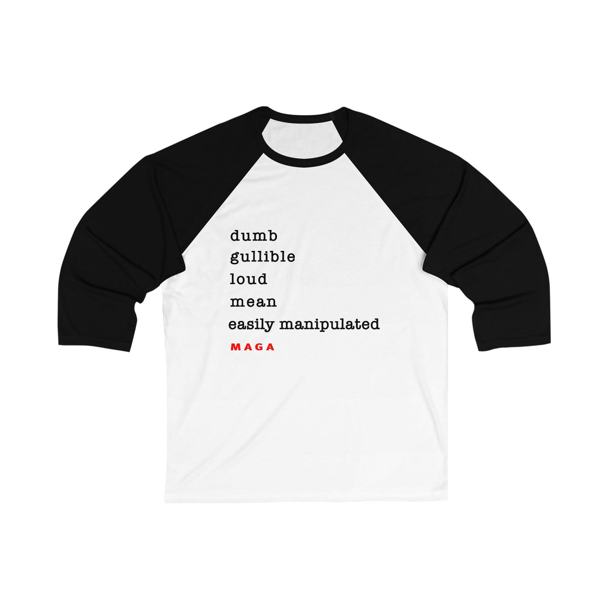 maga - unisex 3/4 sleeve t-shirt