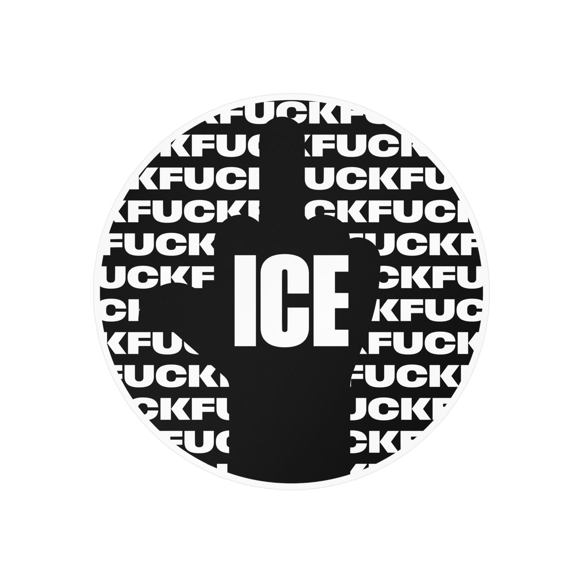 f*ck ice 2 - vinyl sticker (black)