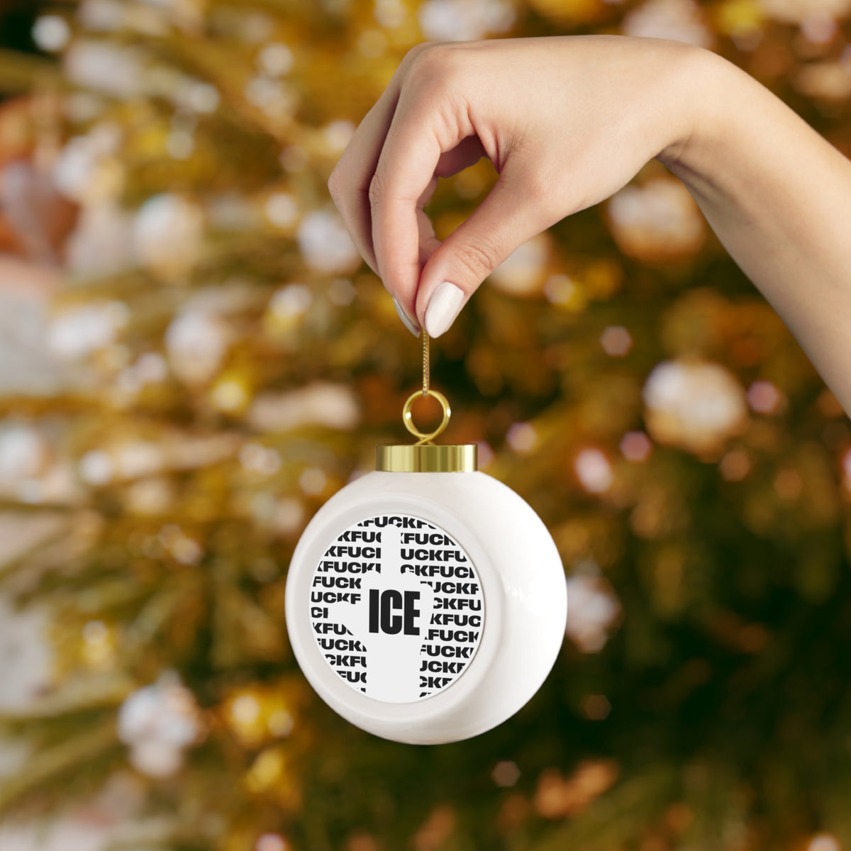 f*ck ice 2 - christmas tree ornament