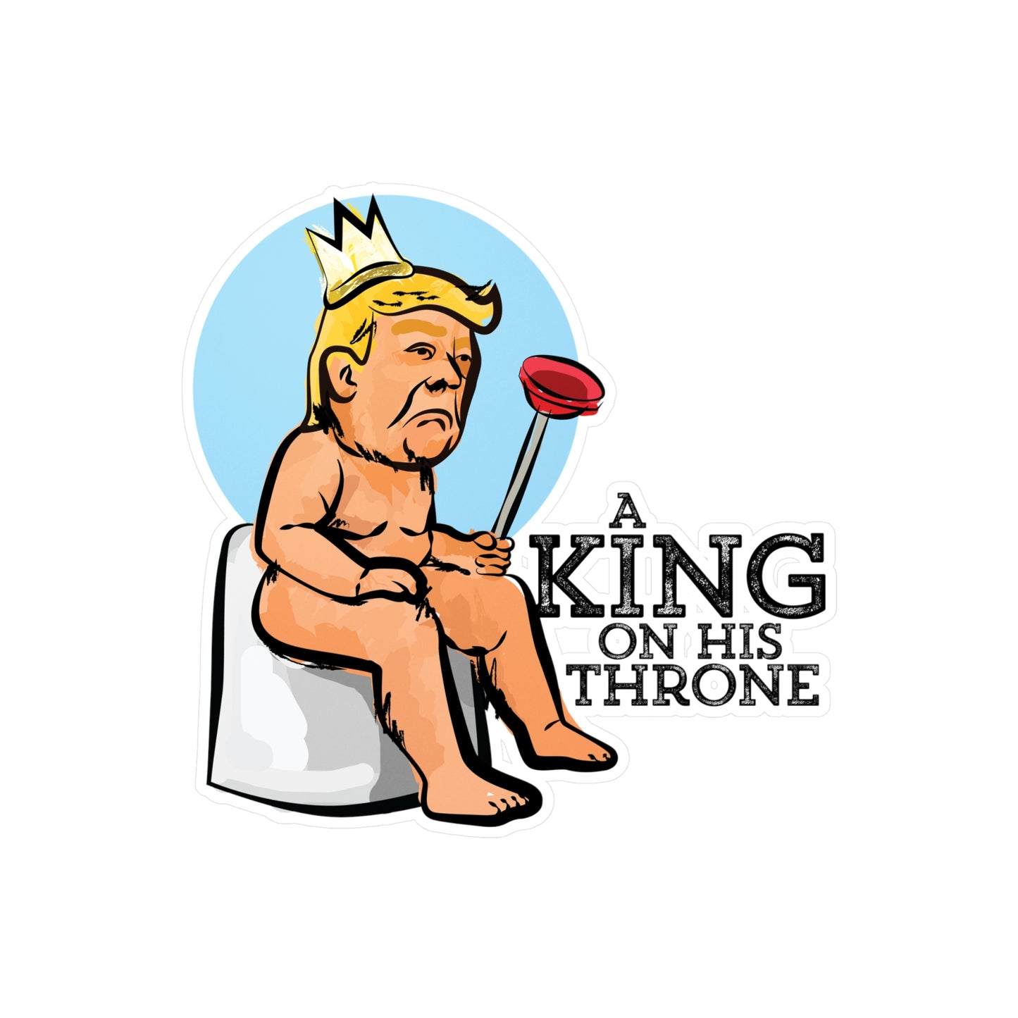 King on His Throne - Vinyl Sticker