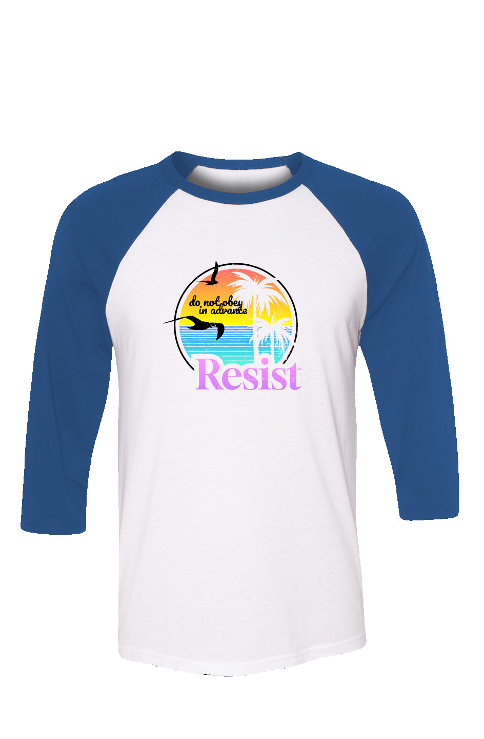 resist - unisex 3/4 sleeve t-shirt