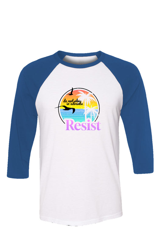 resist - unisex 3/4 sleeve t-shirt