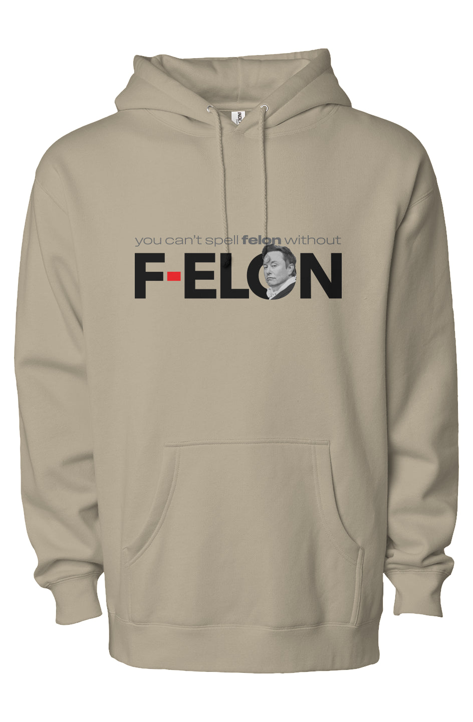 f-elon - unisex heavyweight pullover hoodie