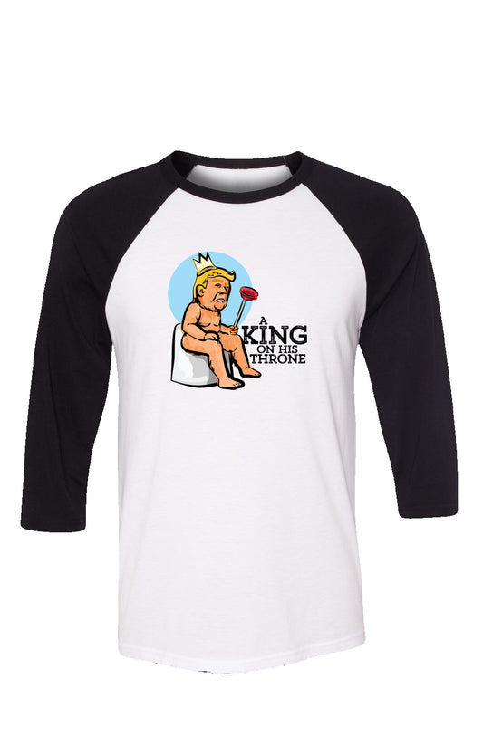 king - unisex 3/4 sleeve t-shirt