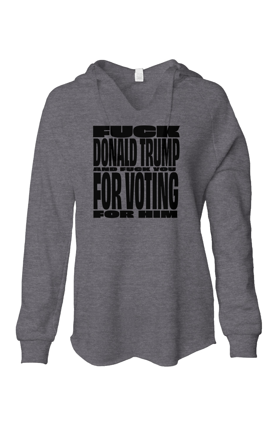 FDT & FU - womens lightweight wash hoodie