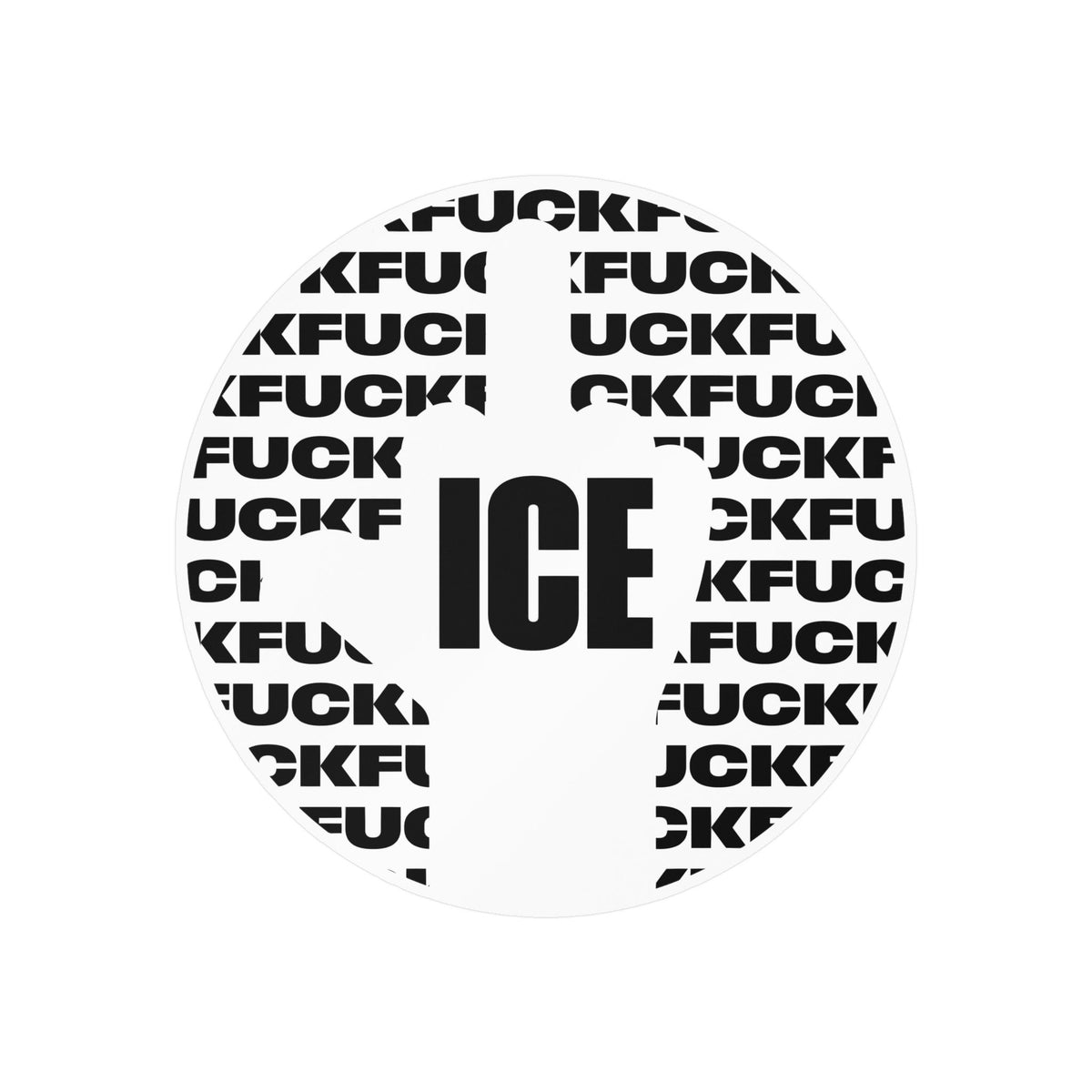 f*ck ice 2 - vinyl sticker (white)