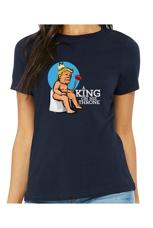 king - womens relaxed fitted shirt