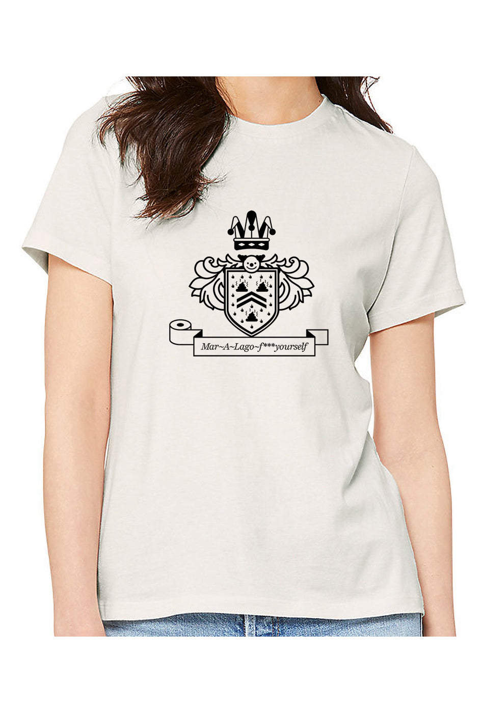 mar-a-lago-f*** yourself - womens relaxed fitted shirt
