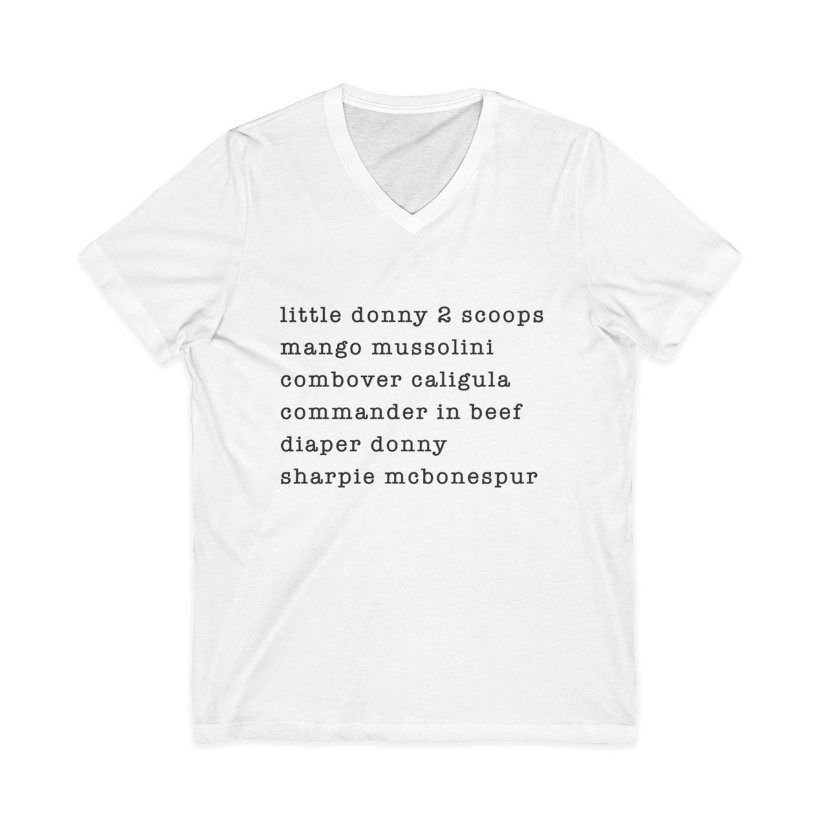 nicknames - unisex v-neck t-shirt