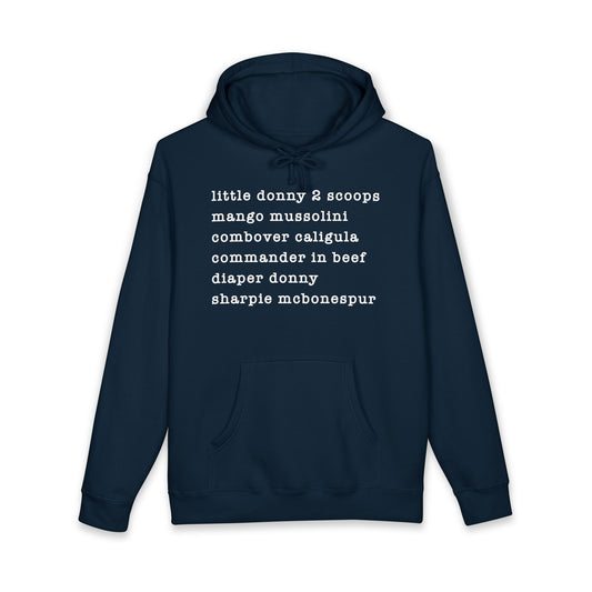 nicknames - unisex heavyweight pullover hoodie