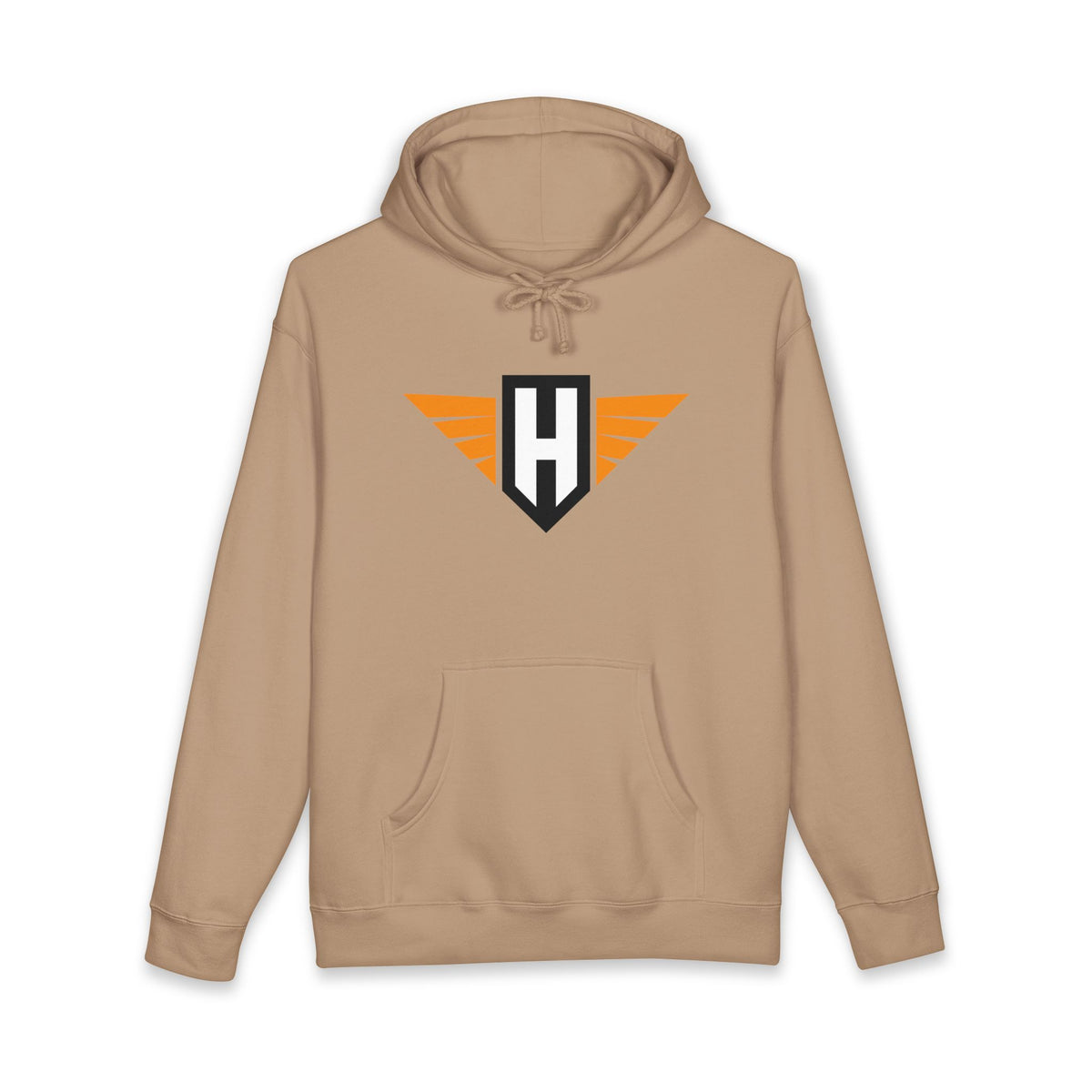 hawk logo - unisex heavyweight pullover hoodie
