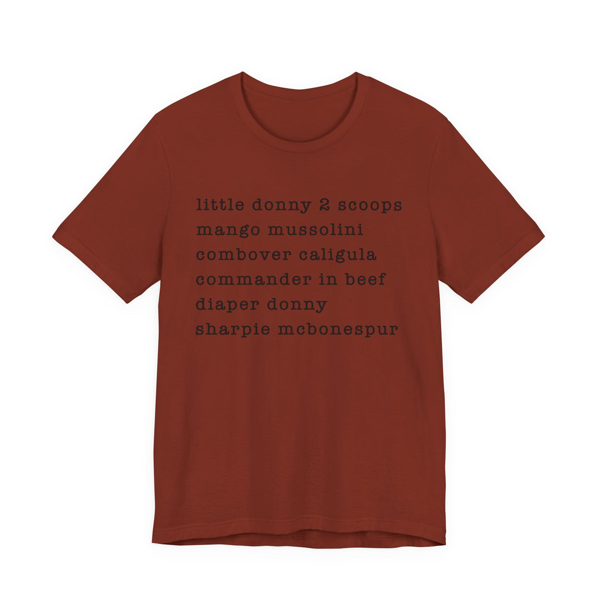 nicknames - unisex crew neck t-shirt