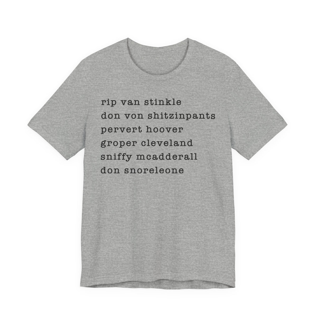 nicknames2 - unisex crew neck t-shirt
