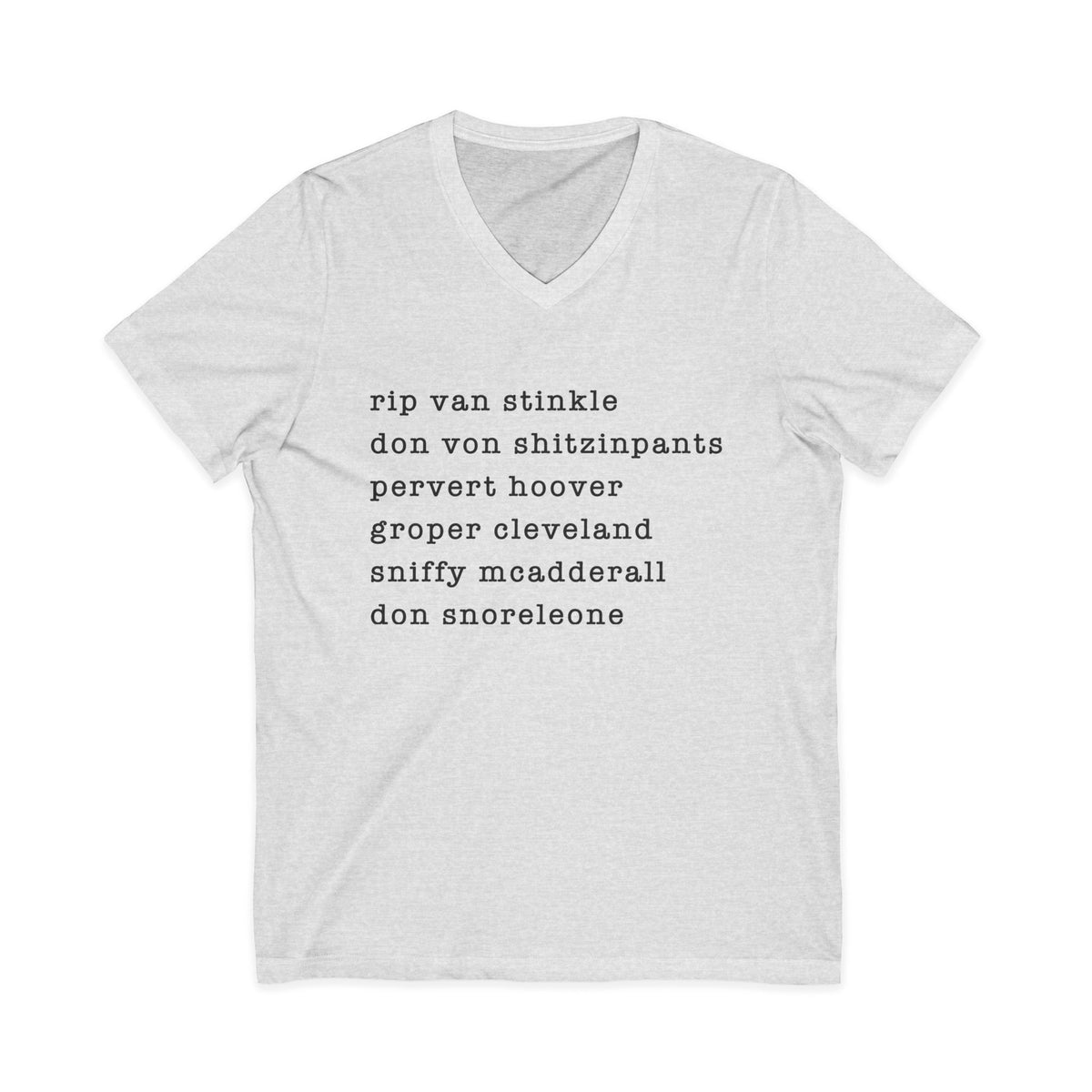 nicknames2 - unisex v-neck t-shirt