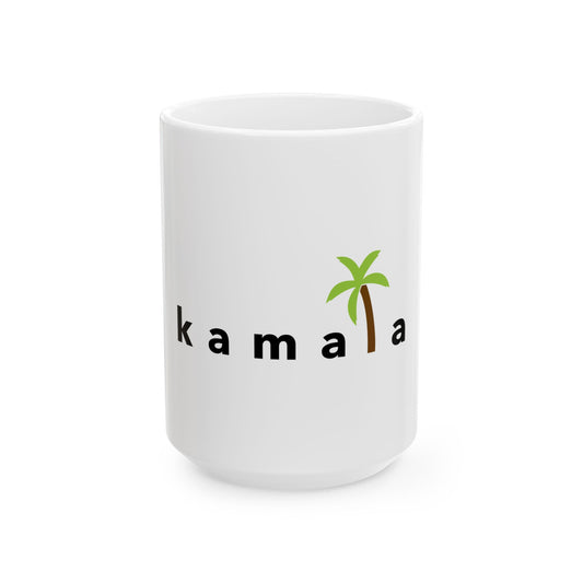 kamala coconut tree - 15oz coffee mug