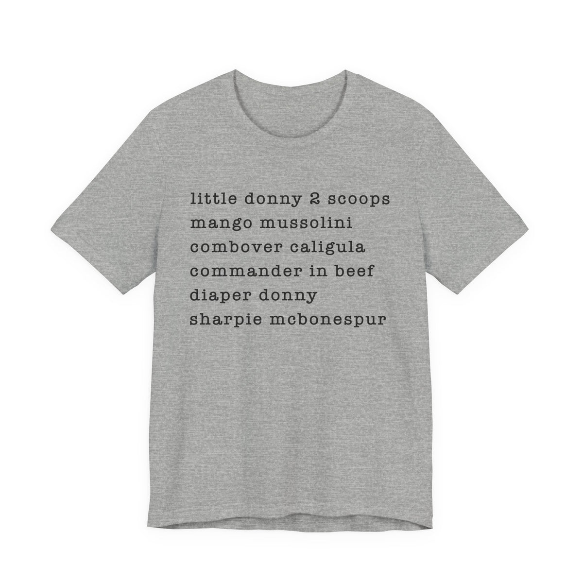 nicknames - unisex crew neck t-shirt