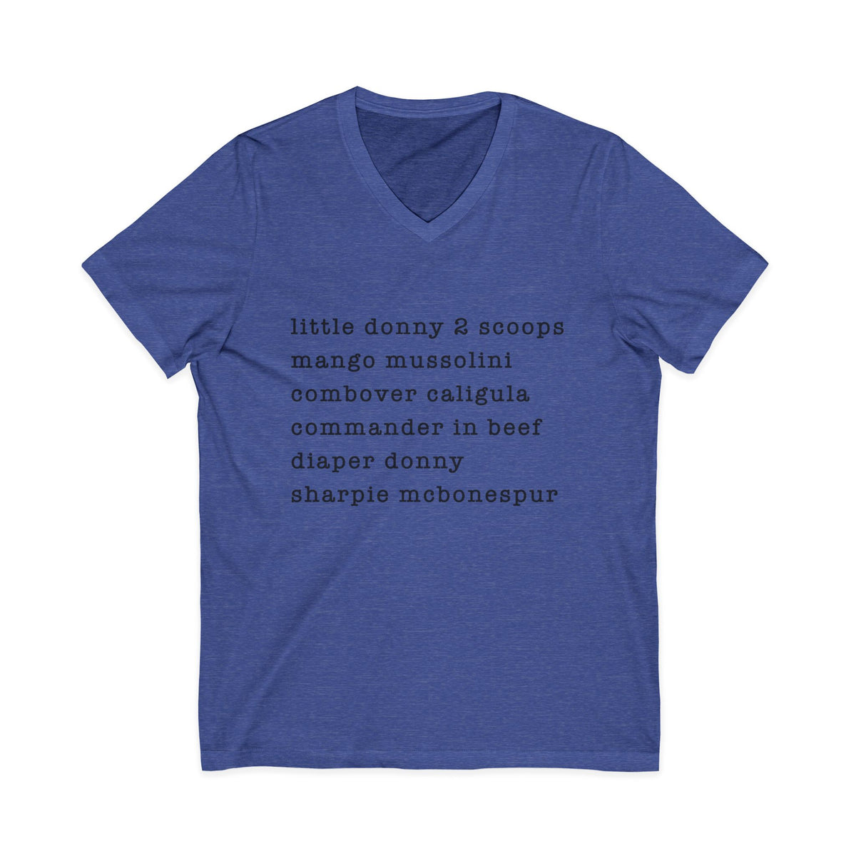 nicknames - unisex v-neck t-shirt