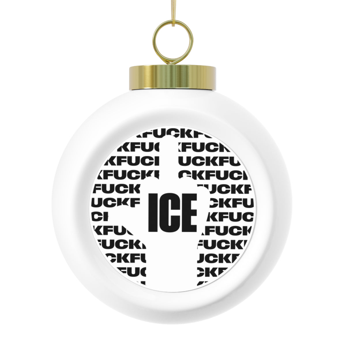 f*ck ice 2 - christmas tree ornament