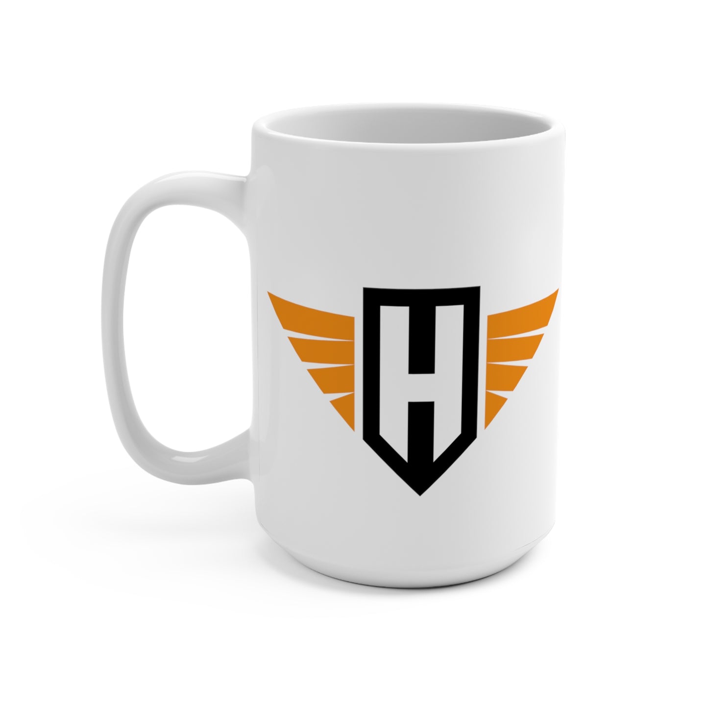 15oz Ceramic Mug - Falcon & Hawk Logos