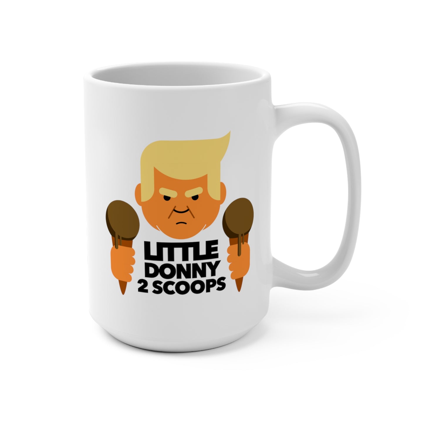 15oz Ceramic Mug - little donny 2 scoops