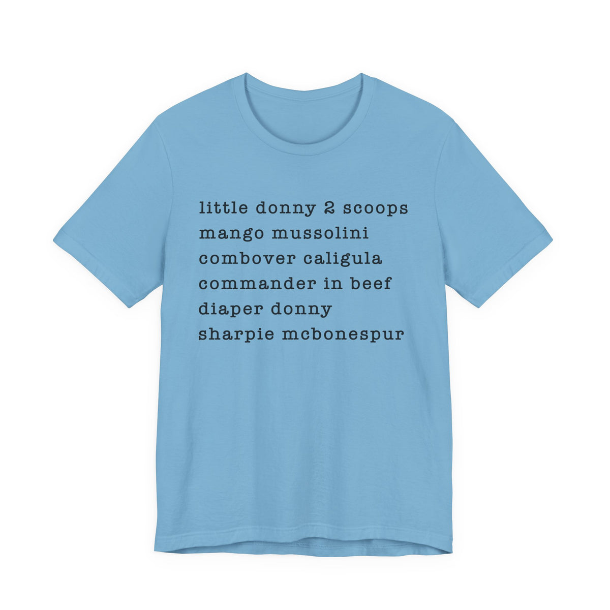nicknames - unisex crew neck t-shirt