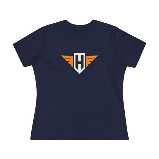 hawk logo - womens relaxed fitted shirt