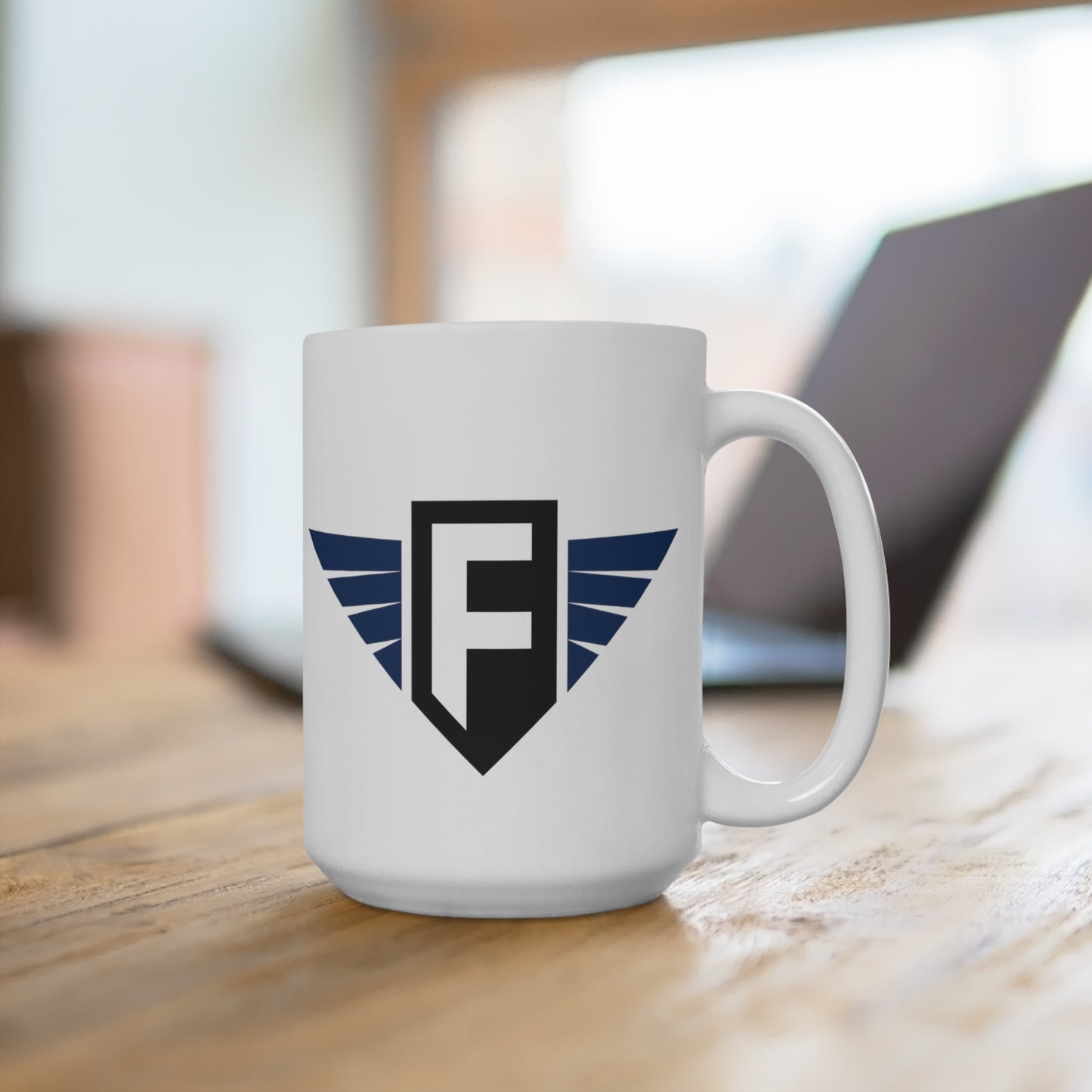 15oz Ceramic Mug - Falcon & Hawk Logos