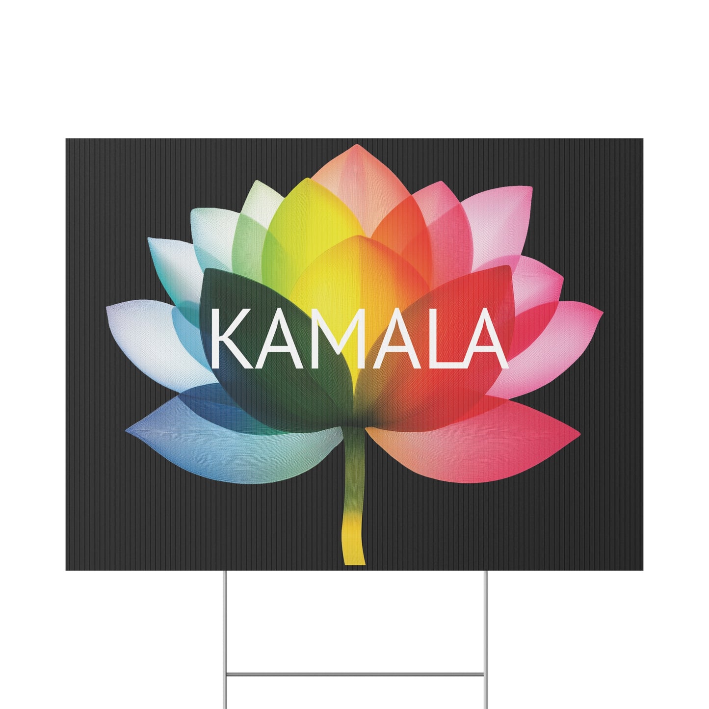 kamala flower equality - 24"x18" (horizontal) yard sign