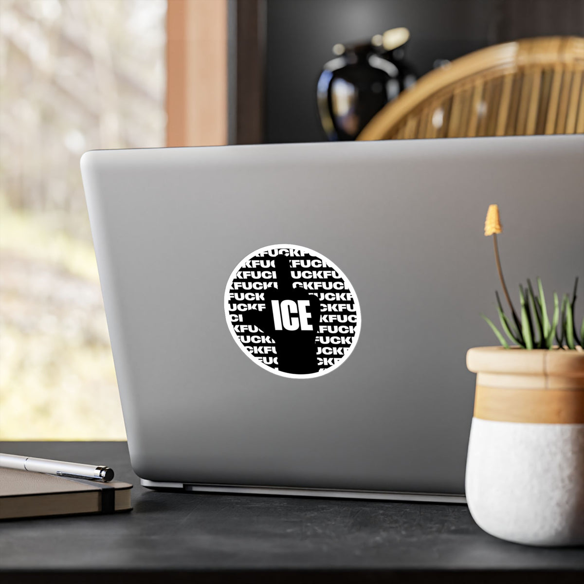 f*ck ice 2 -  vinyl sticker (black)