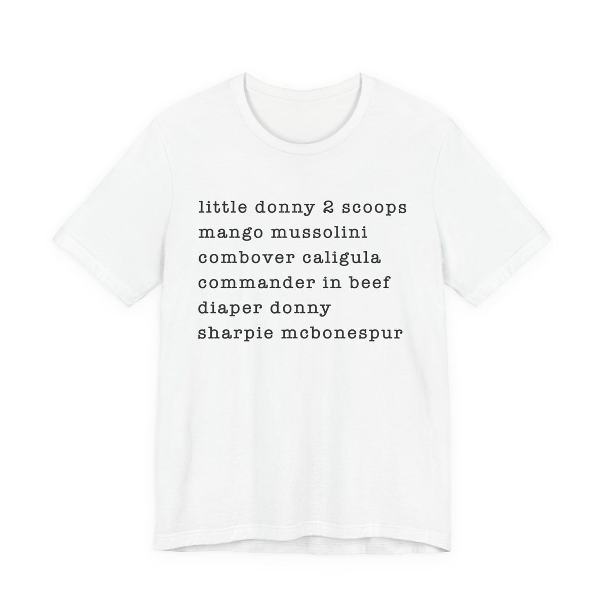 nicknames - unisex crew neck t-shirt