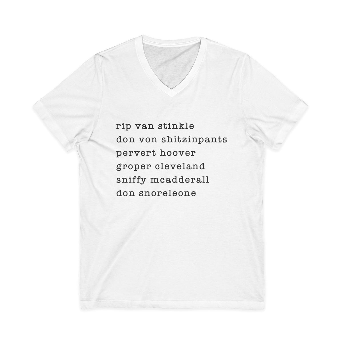 nicknames2 - unisex v-neck t-shirt
