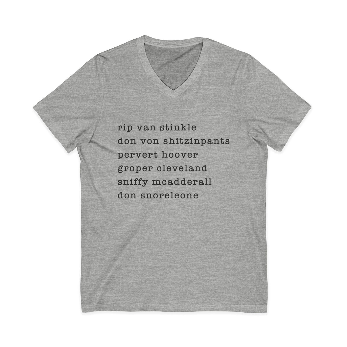 nicknames2 - unisex v-neck t-shirt