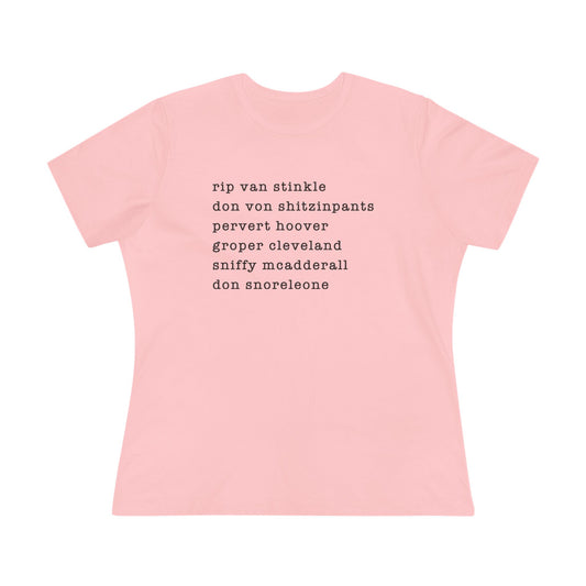 nicknames2 - womens relaxed fitted shirt