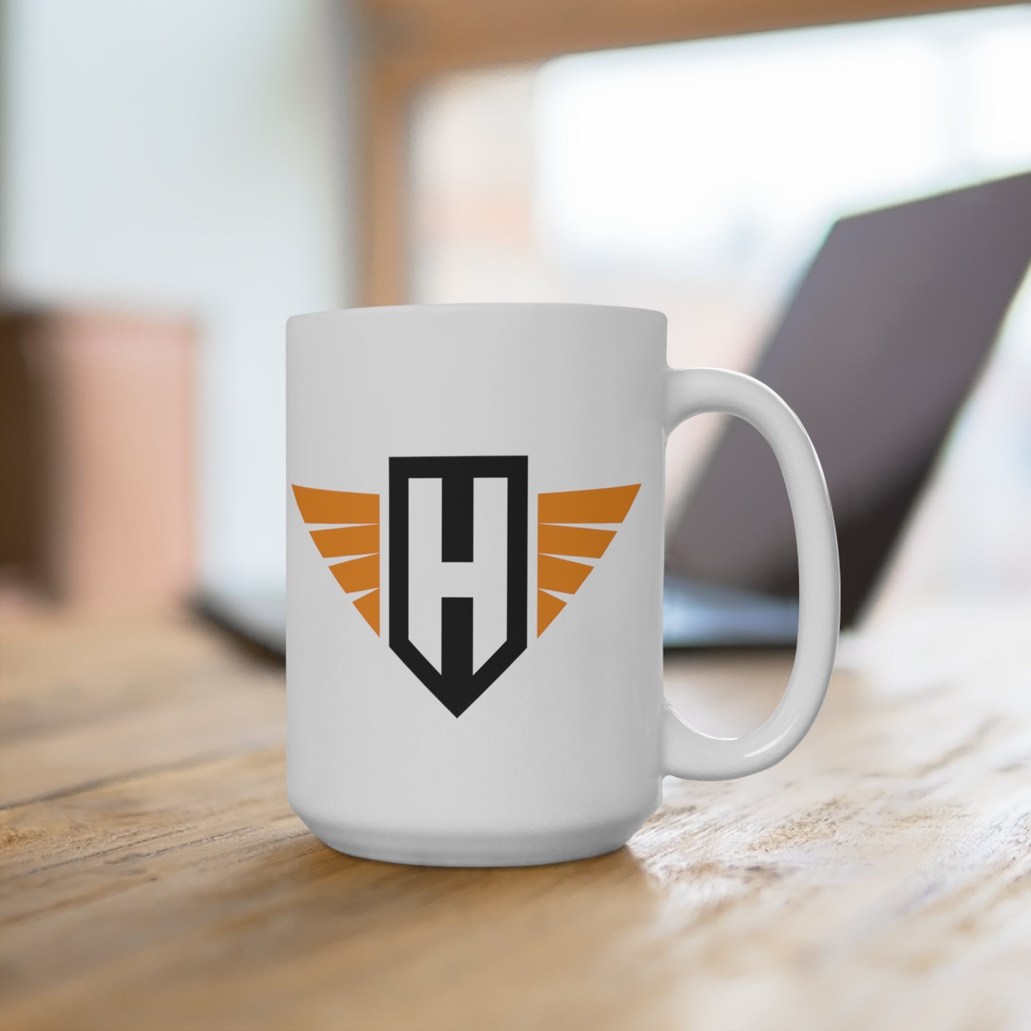 15oz Ceramic Mug - Hawk Logo