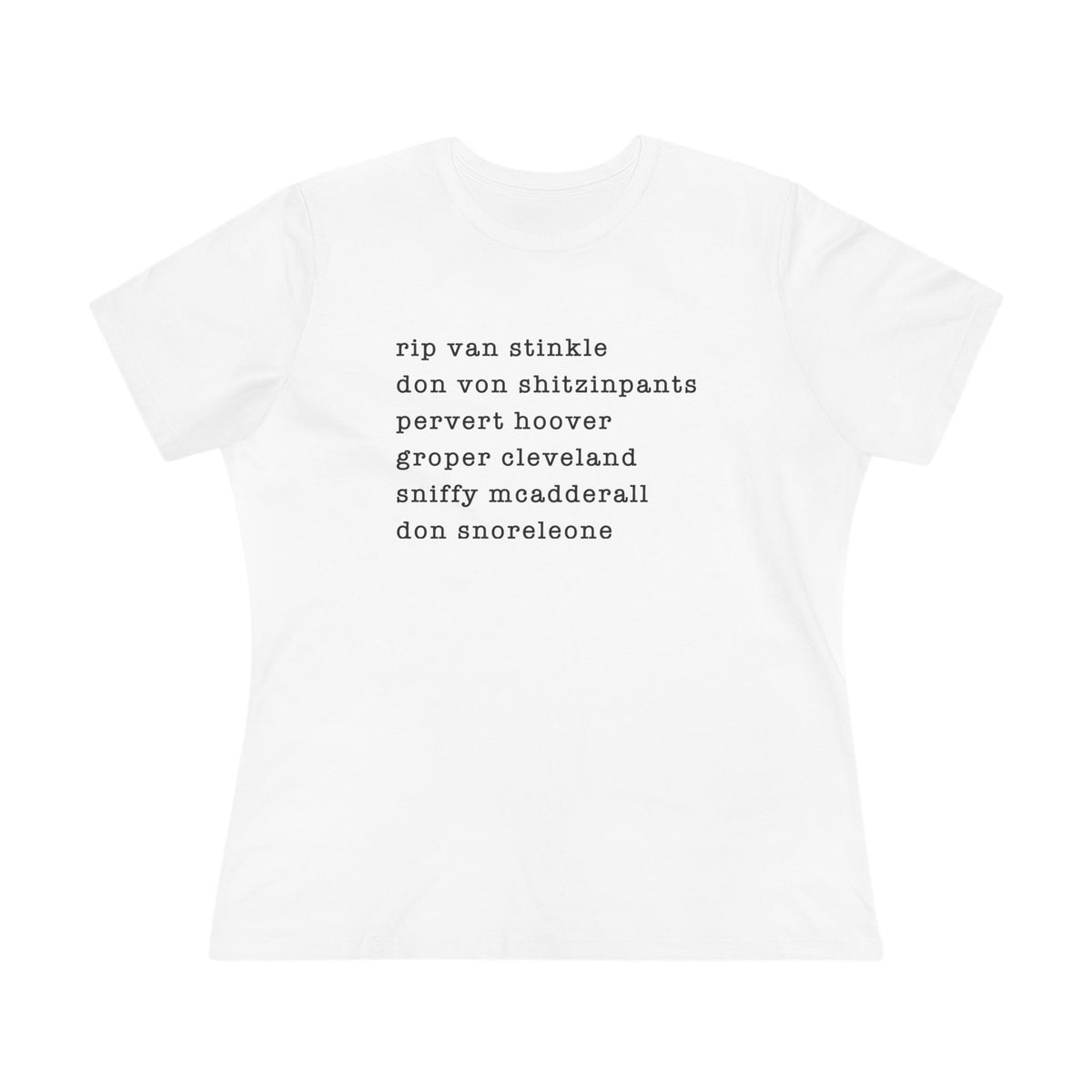 nicknames2 - womens relaxed fitted shirt