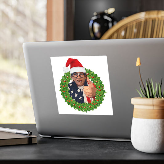 Cleetus Wreath -  vinyl sticker (white)