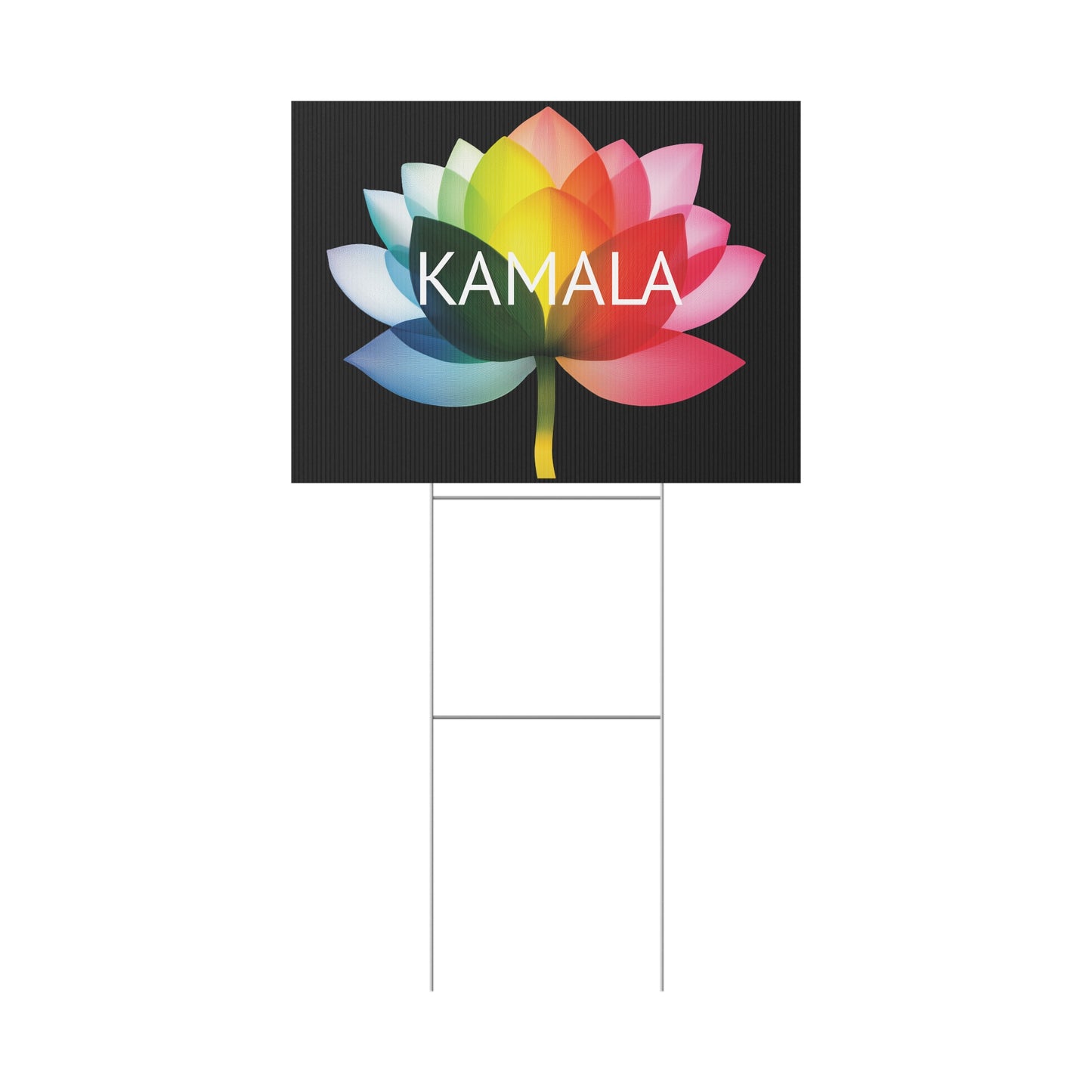 kamala flower equality - 24"x18" (horizontal) yard sign