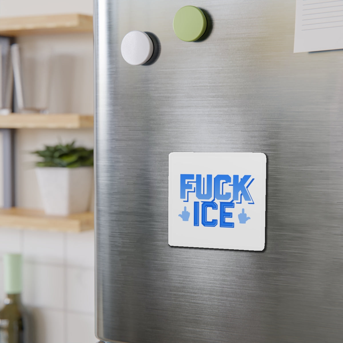 f*ck ICE - magnet (white)