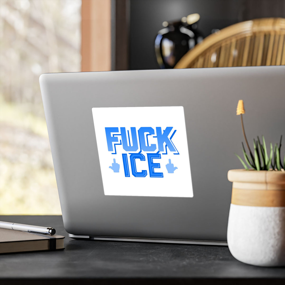 f*ck ICE -  vinyl sticker (white)