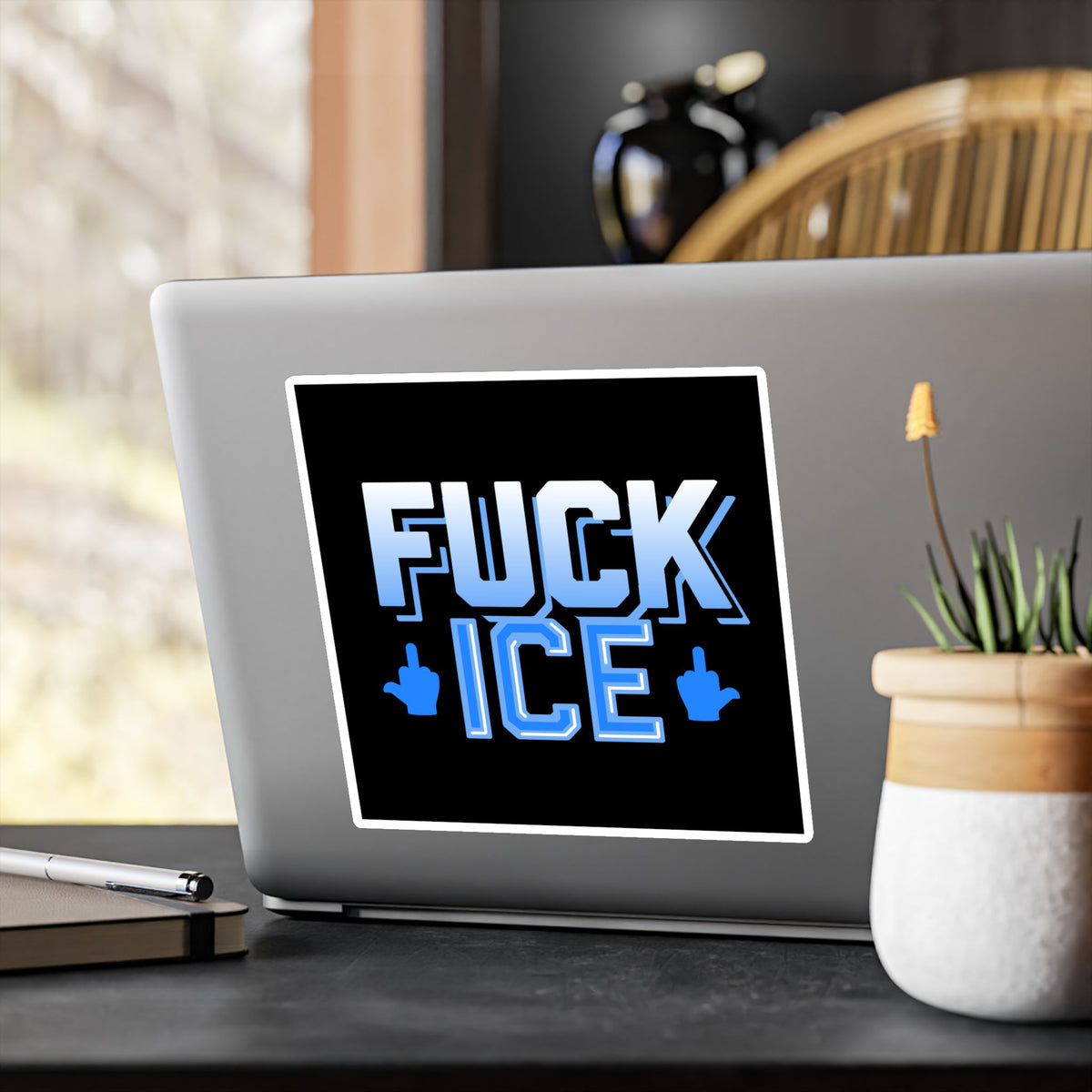 f*ck ICE -  vinyl sticker (black)