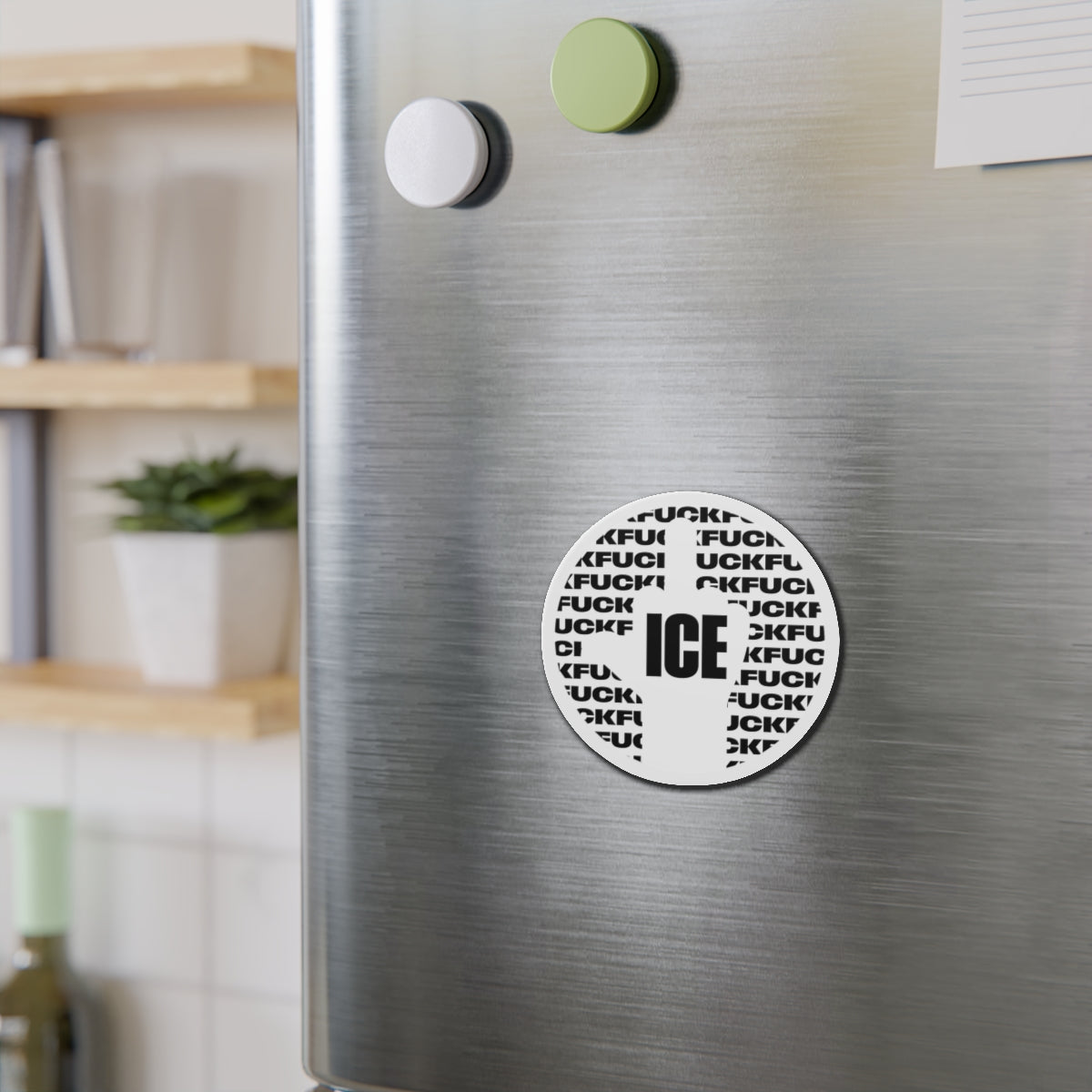 f*ck ICE 2 - magnet (white)