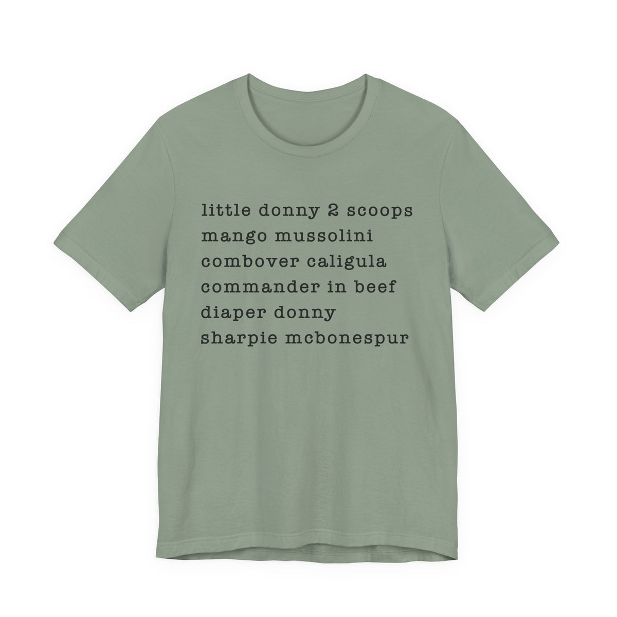 nicknames - unisex crew neck t-shirt