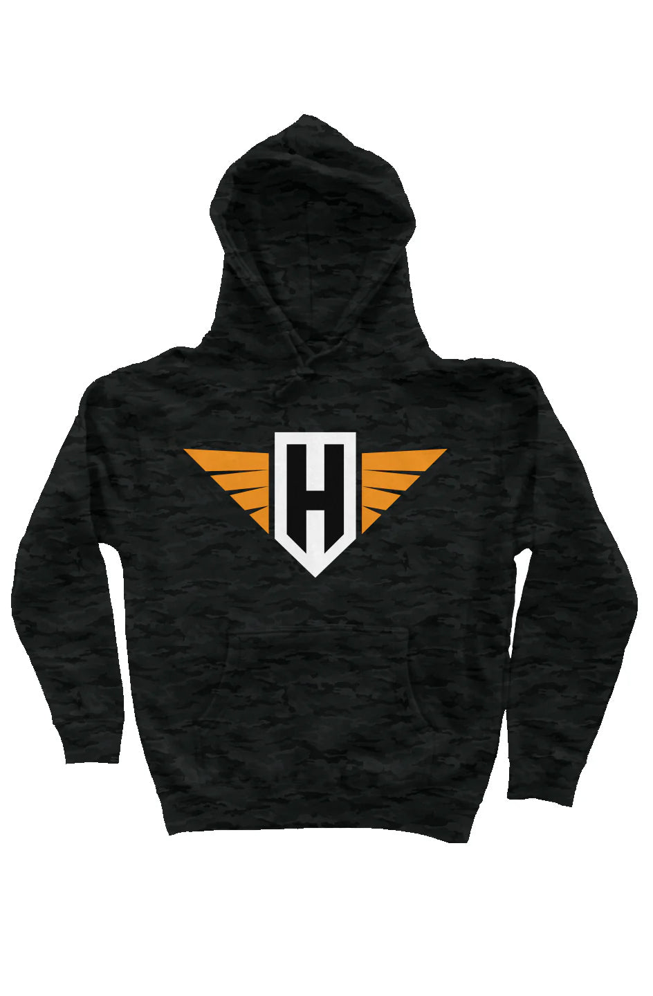 hawk logo - unisex heavyweight pullover hoodie