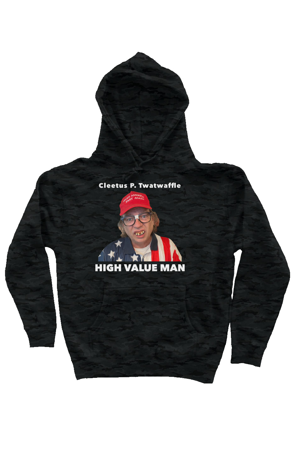 high value man - unisex heavyweight pullover hoodi