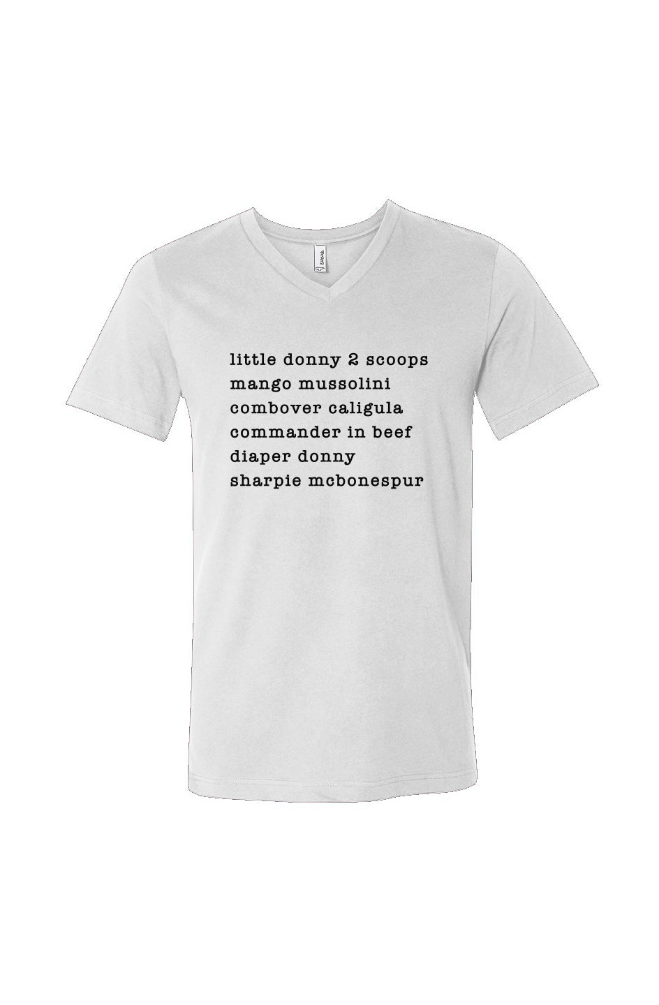 nicknames - unisex v-neck