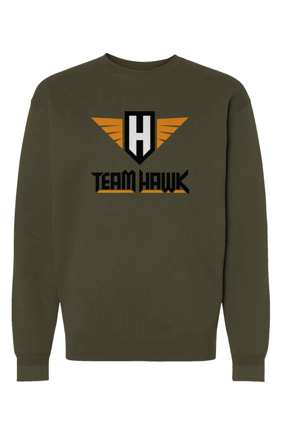 team hawk w/logo - unisex crew neck sweatshirt